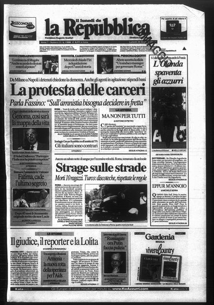 Il lunedì de La repubblica